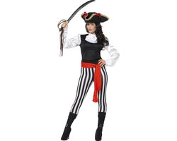 SMIFFY'S - Gestreept piraten kostuum voor vrouwen - M | bol.com