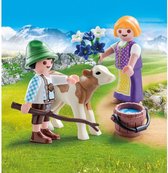 PLAYMOBIL Kinderen met kalf - 70155