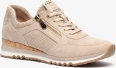 Nova dames sneakers met slangenprint - Beige - Maat 37 - Uitneembare zool