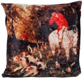 Medina Sierkussen The Hunt 40 Cm Textiel Bruin/Zwart