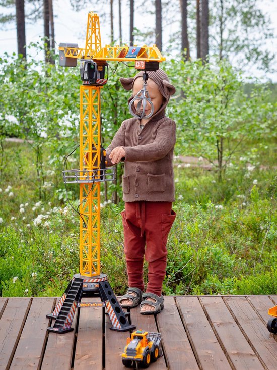 Dickie Toys - Giant Constructie Kraan 120 cm - Speelgoedvoertuig