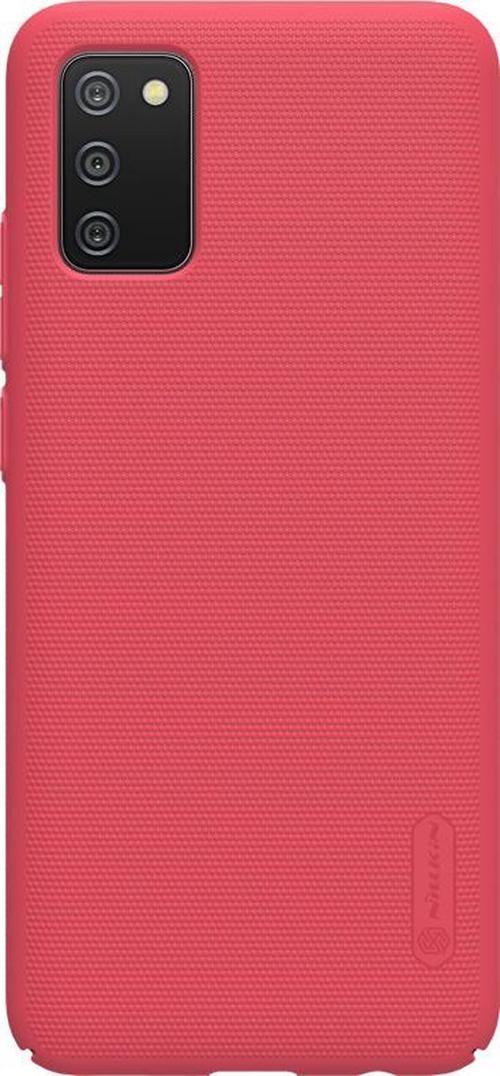 Nillkin - Hoesje geschikt voor Samsung Galaxy A02S -Super Frosted Shield - Back Cover - Rood