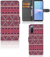 GSM Hoesje Sony Xperia 10 III Bookcase Aztec Purple
