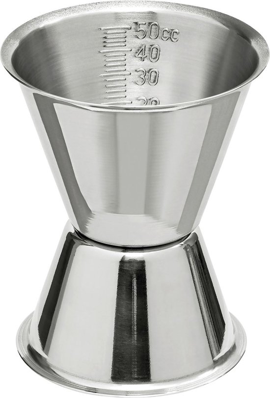 Maatbeker jigger met interne schaalverdeling bol