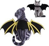 2 STUKS Huisdier Halloween Borstband Hond Kat Print Vleermuis Vleugels Props Grappige Kostuums, Maat: M (Gewone Paragraaf)