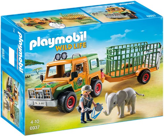 Playmobil Ranger terreinwagen met olifant 6937