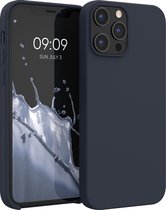 kwmobile telefoonhoesje voor Apple iPhone 12 Pro Max - Hoesje met siliconen coating - Smartphone case in bosbesblauw