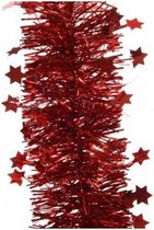 Decoris Kerstboom slinger ster 270cm kerst rood