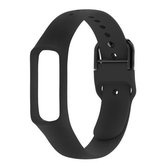 Smart Watch Pure Color siliconen polsband horlogeband voor Galaxy Fit-e (zwart)