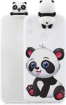 Voor Huawei Honor 8A schokbestendig Cartoon TPU beschermhoes (Panda)