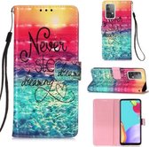 Voor Samsung Galaxy A52 5G 3D Schilderen Horizontale Flip Leren Case met Houder & Kaartsleuf & Portemonnee & Lanyard (Kleurenfoto)