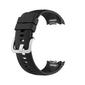 Voor Huawei Honor Watch GS Pro siliconen vervangende horlogeband, maat: één maat (zwart)