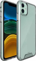 Krasbestendig TPU + acryl Space Case beschermhoes voor iPhone 11 (transparant)