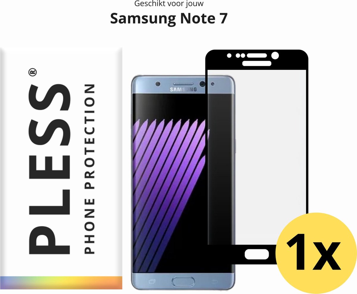 Samsung Note 7 Screenprotector Glas - 1x - Pless®