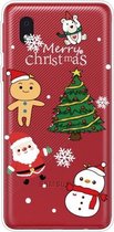 Voor Samsung Galaxy A01 Core Christmas Series Clear TPU beschermhoes (4 cartoons)