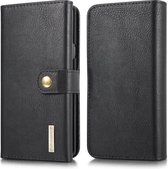 Voor Galaxy Note9 DG.MING Triple Fold Crazy Horse Texture Magnetische Horizontale Flip Leren Case met Houder & Kaartsleuven & Portemonnee (Zwart)