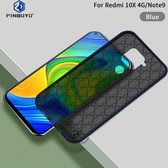 Voor Xiaomi Redmi Note 9 (4G) PINWUYO-serie 2e generatie PC + TPU Anti-drop All-inclusive beschermende schaal Matte achterkant (blauw)