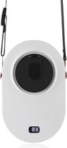ASQ-F2 nek- en heupventilator USB draagbare mini-student buiten handheld-ventilator (zwart)
