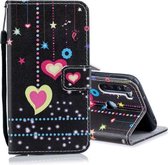 Voor Redmi Note 8 Gekleurde Tekening Patroon Horizontale Flip PU Lederen Case met Houder & Kaartsleuven & Portemonnee & Lanyard (Kleurrijke Vlinder)