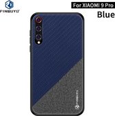 Voor Xiaomi Mi 9 Pro PINWUYO Rong-serie schokbestendige pc + TPU + beschermhoes van chemische vezeldoek (blauw)