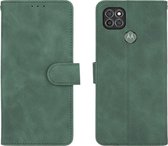 Motorola Moto G9 Power Hoesje - Mobigear - Retro Serie - Kunstlederen Bookcase - Groen - Hoesje Geschikt Voor Motorola Moto G9 Power