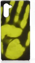 Huid plakken + pc Thermische sensor Verkleuring Beschermende achterkant voor Galaxy Note10 (zwart wordt groen)