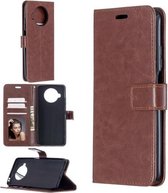 Voor Geschikt voor Xiaomi Mi 10T Lite Crazy Horse Texture Horizontale flip lederen tas met houder & kaartsleuven & portemonnee & fotolijst (bruin)