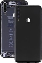 Batterij-achterklep met cameralensafdekking voor Lenovo K10 Plus (zwart)