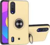 Voor Xiaomi Mi CC9 & A3 Lite 2 in 1 pc + TPU beschermhoes met 360 graden roterende ringhouder (goud)
