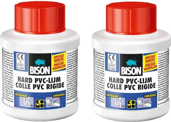 3x potjes Bison hard PVC lijm 100 ml - Montage lijmen - lijm | bol.com