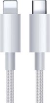 JOYROOM S-2024M5 2.4A PD USB-C / Type-C naar 8-pins opladen + transmissie Gevlochten nylon datakabel, kabellengte: 2m