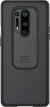 Voor OnePlus 8 Pro NILLKIN Black Mirror Pro Series Camshield Volledige dekking Stofdicht Krasbestendig Case (Zwart)
