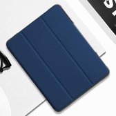 Voor iPad 10.2 Mutural Horizontale Flip PC + TPU + PU lederen tas met houder en penhouder (blauw)