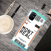 Voor OnePlus 8T Boarding Pass Series TPU telefoon beschermhoes (Montreal)