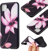 Voor Huawei Y5p / Honor 9S TPU zachte beschermhoes met reliëfpatroon (Lotus)