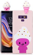 Voor Galaxy Note 9 schokbestendige Cartoon TPU beschermhoes (ijs)