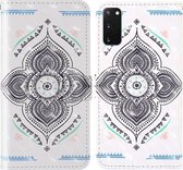 Voor Samsung Galaxy S20 3D Schilderij Gekleurd Tekening Patroon Horizontaal Flip TPU + PU Leren Hoesje met Houder & Kaartsleuven & Portemonnee & Lanyard (Draaitol)