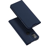Voor Geschikt voor Xiaomi Redmi 9C DUX DUCIS Skin Pro-serie Horizontale flip PU + TPU lederen tas, met houder en kaartsleuven (blauw)