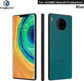 Voor Huawei Mate 30 Pro 5G (leer) PINWUYO Pin Rui-serie Klassiek leer PC + TPU + PU-leer Waterdicht Anti-val All-inclusive beschermhoes (blauw)