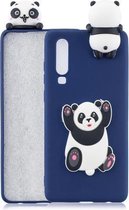 Voor Galaxy A70 3D Cartoon Pattern Shockproof TPU beschermhoes (Panda)