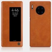 Voor Huawei Mate 30 Pro NILLKIN QIN Series Crazy Horse Texture Horizontale Flip Leather Case (Bruin)