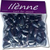 Ilènne - Mélange de perles de verre - Violet - 10 à 15 mm - 125 grammes - perles hobby adultes