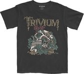 Trivium - Skelly Flower Heren T-shirt - L - Zwart