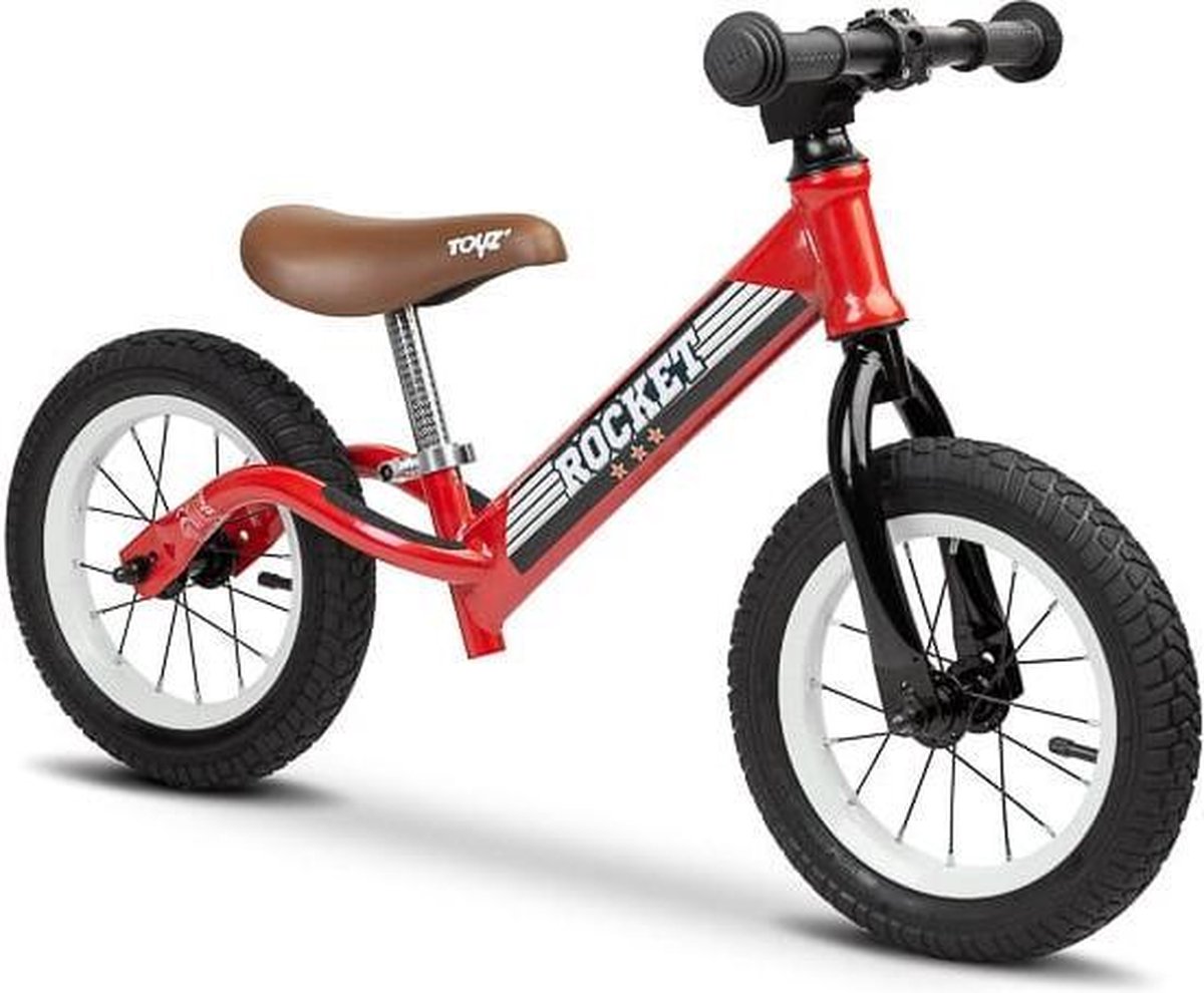 Toyz - Metalen Balance Bike Raket Rood | bol.com