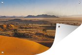 Muurdecoratie Namibwoestijn tijdens zonsopkomst - 180x120 cm - Tuinposter - Tuindoek - Buitenposter