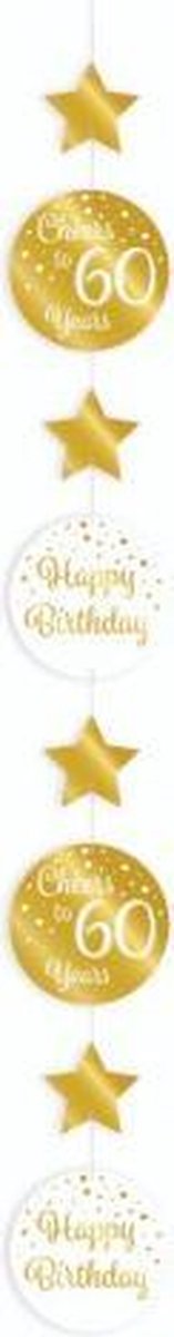 Hanging decoration gold/white - 60