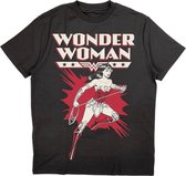 DC Comics Wonder Woman - Explosion Heren T-shirt - XL - Zwart