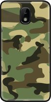 ADEL Siliconen Back Cover Softcase Hoesje voor Samsung Galaxy J3 (2018) - Camouflage