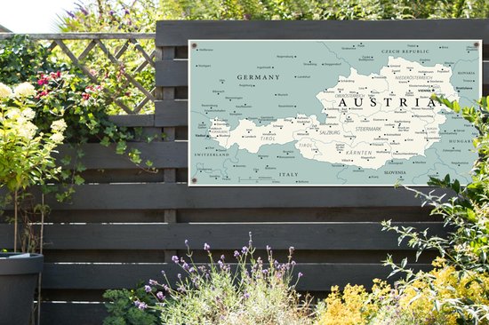 Carte Vintage de l'Autriche 120x80 cm