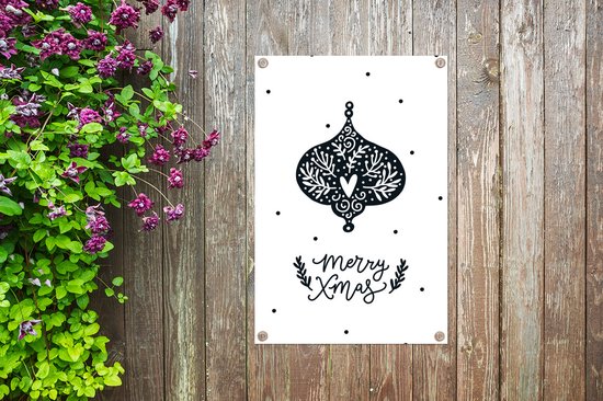 Illustration pour enfants d'une boule de Noël avec la citation Joyeux Noël 60x90 cm